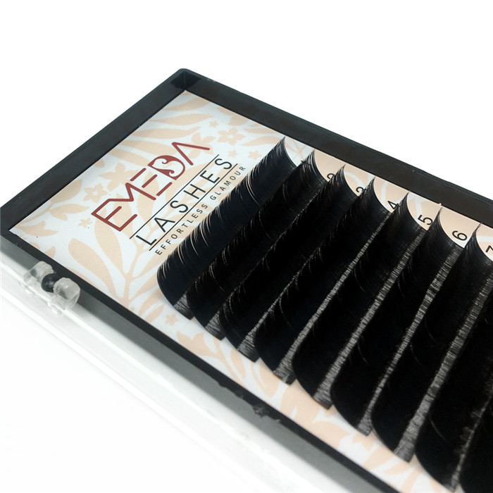 Individual Ellipse flat eyelash extension Private Label